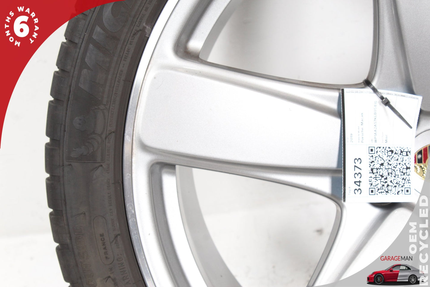2015-2024 Porsche Macan 95B Rear Wheel Rim w/ Tire 10JX21H2 ET19 95B601025EC OEM