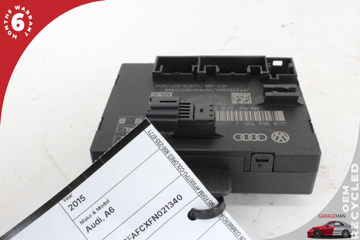 2012-2018 Audi A6 S6 Rear Right or Left Door Control Module 4G8959795 OEM