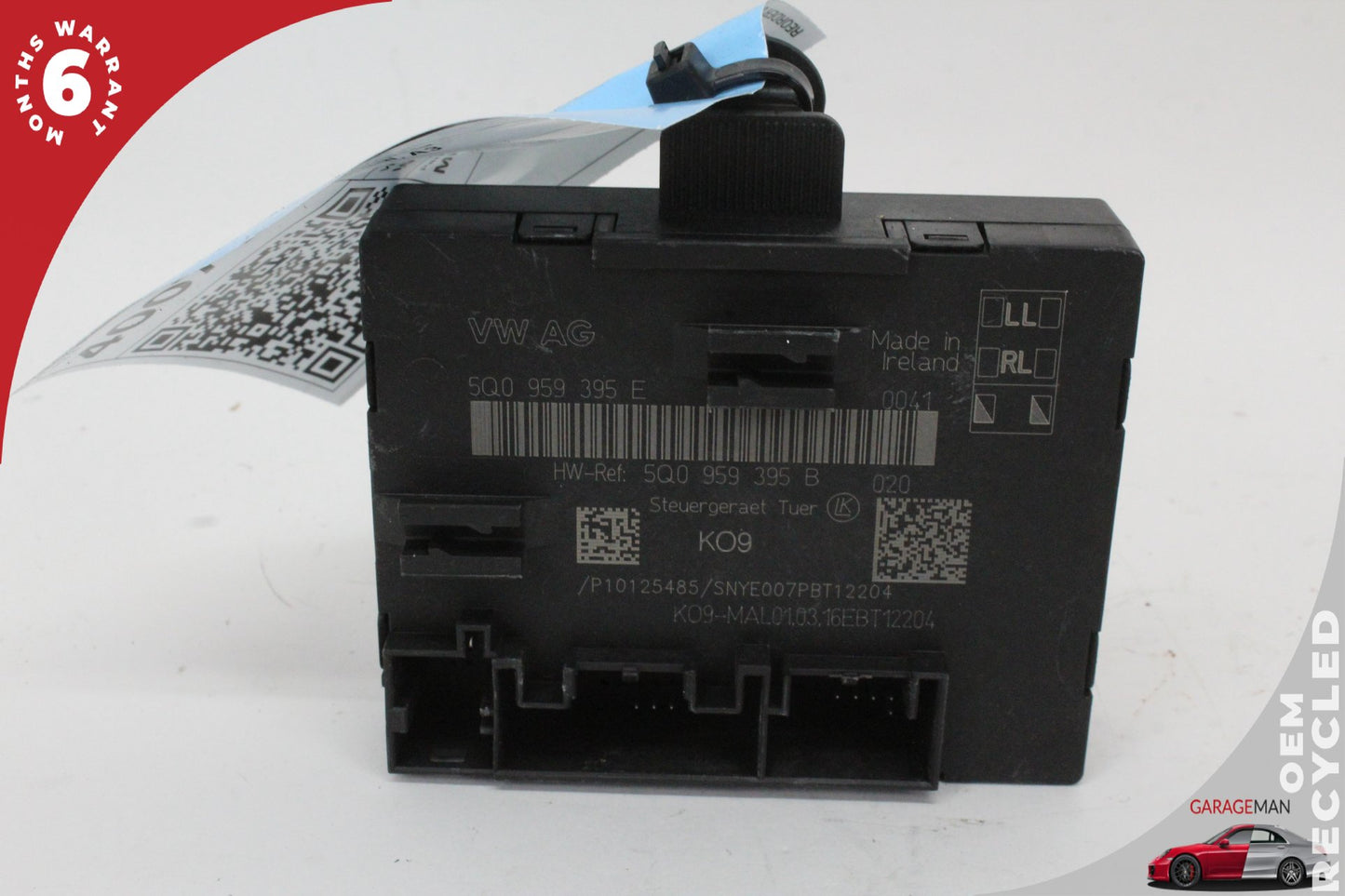 15-20 Audi A3 8V Sedan Window Control Module Rear Right 5Q0959395B Genuine