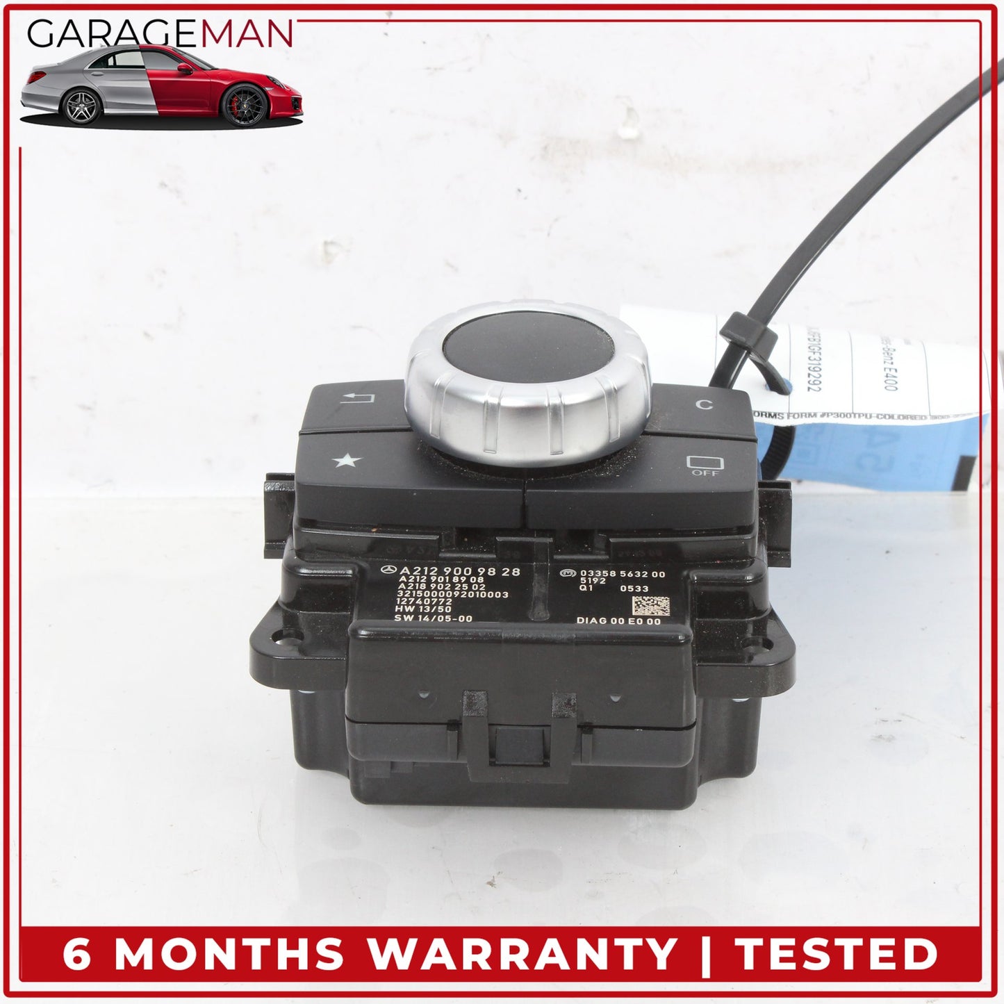 2015-2020 Mercedes C207 E400 Coupe Multimedia Knob Control Switch 2129009828 OEM