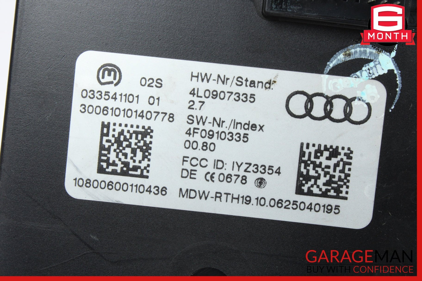 2007-2009 Audi Q7 4L Station Wagon Keyless Entry Module 4L0907335 Genuine