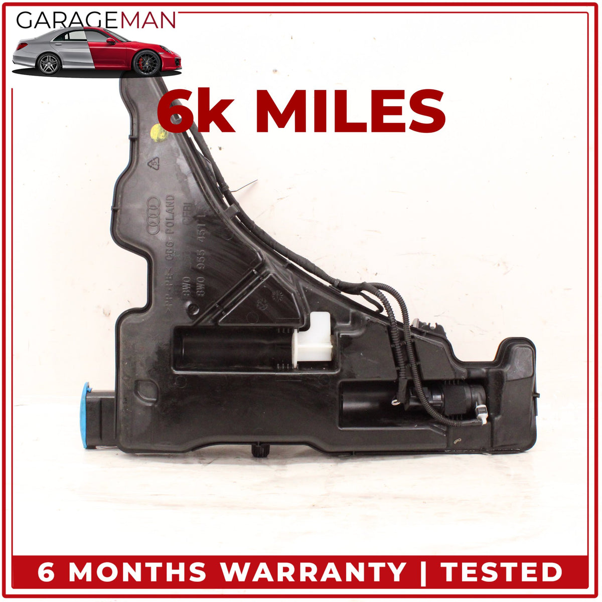 2017-2025 Audi A4 S4 Windshield Washer Fluid Reservoir Tank 8W0955451L OEM