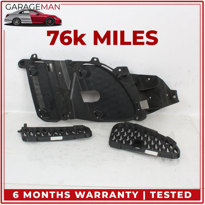 2014-2017 Jaguar F-Type X152 Front Bumper Right Support Bracket w/ Grills Set