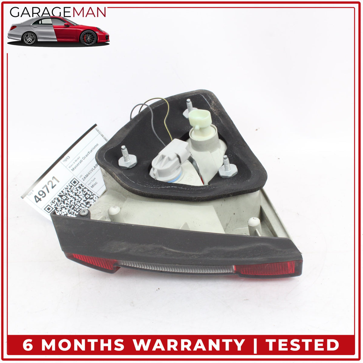 2013-2019 Maserati GranTurismo Rear Right Side Inner Tail Light Lamp 285757 OEM