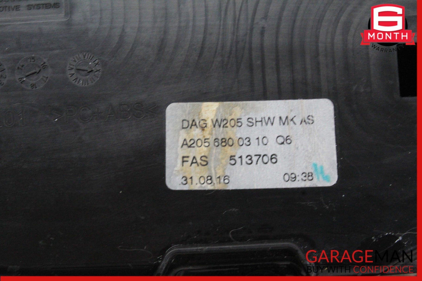 2015-2018 Mercedes-Benz C300 W205 Front Center Console Ashtray Compartment