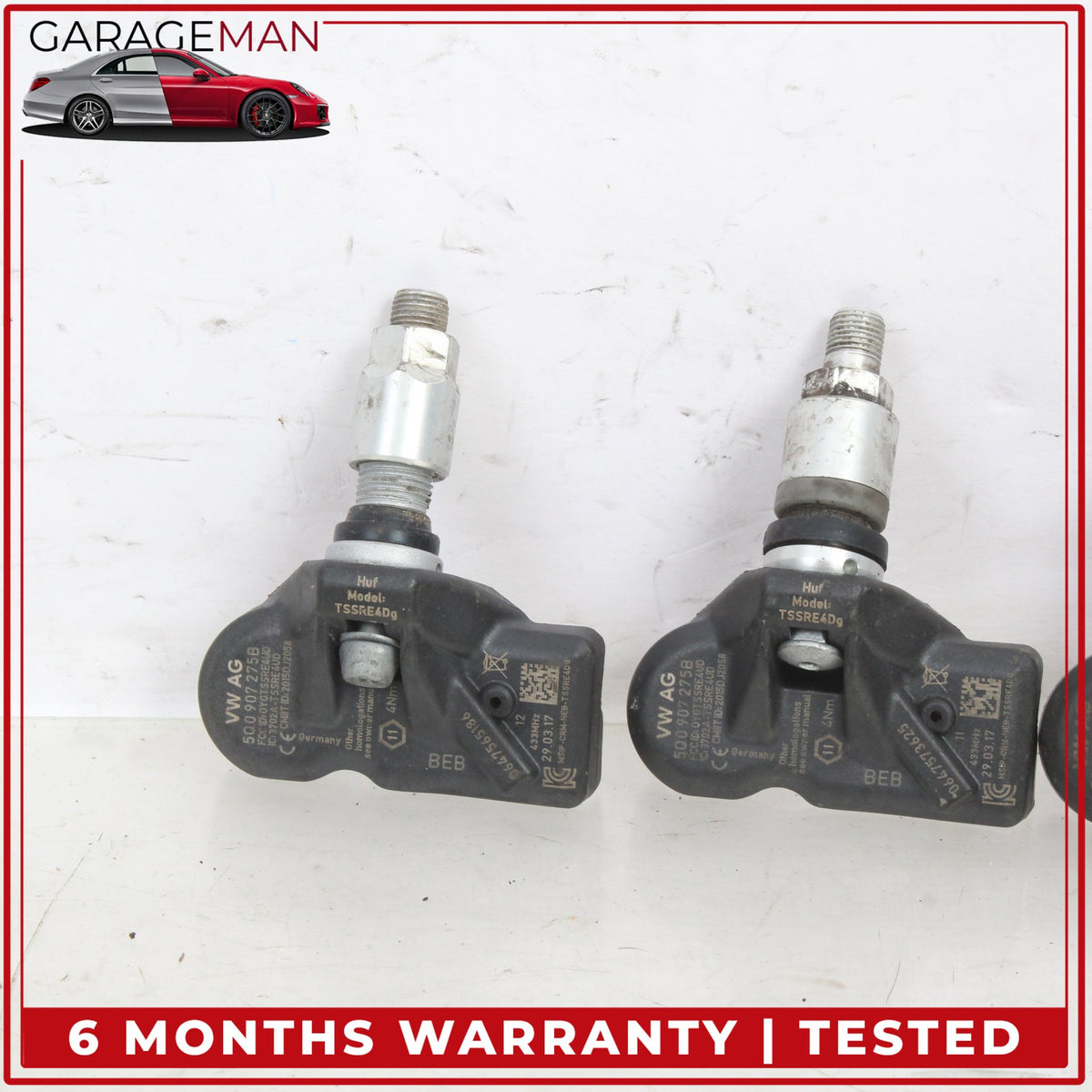 2011-2018 Porsche Cayenne 958 TPMS Tire Pressure Sensor Set of 4 5Q0907275B OEM