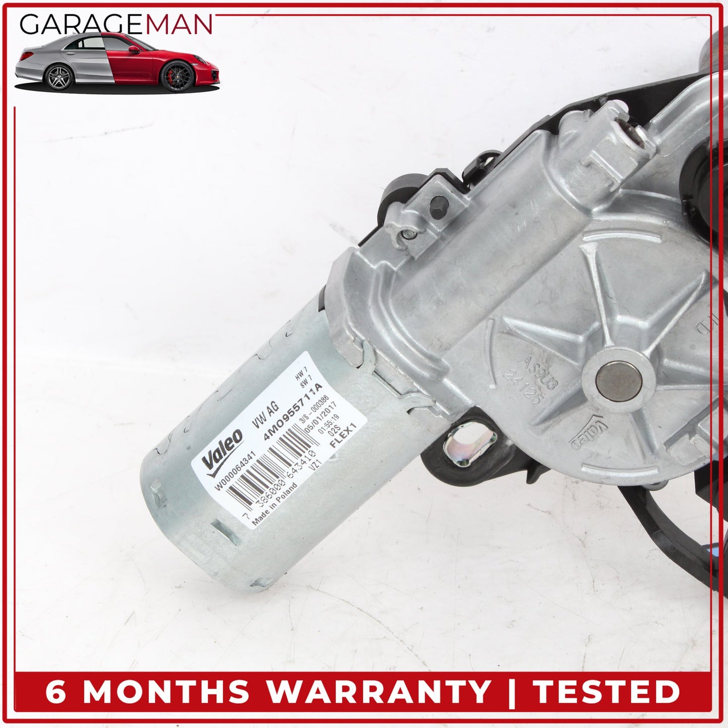 2017-2019 Audi Q7 SUV Rear Windshield Window Glass Wiper Motor 4M0955711A OEM