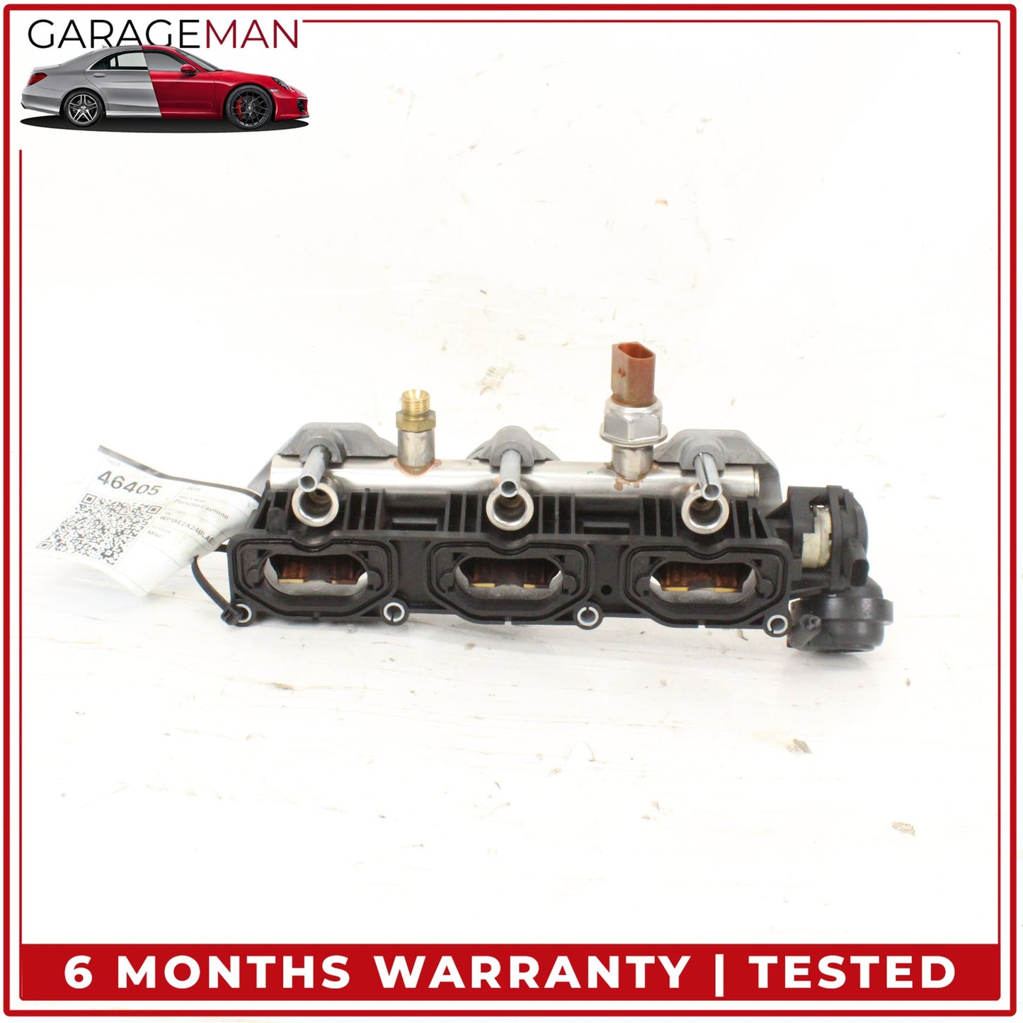 2011-2018 Porsche Cayenne 958 Audi Q7 Left Lower Intake Manifold w/ Bracket OEM