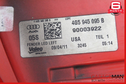 2012-2015 Audi A6 C7 Sedan Rear Left Outer Tail Light 4G5945095B