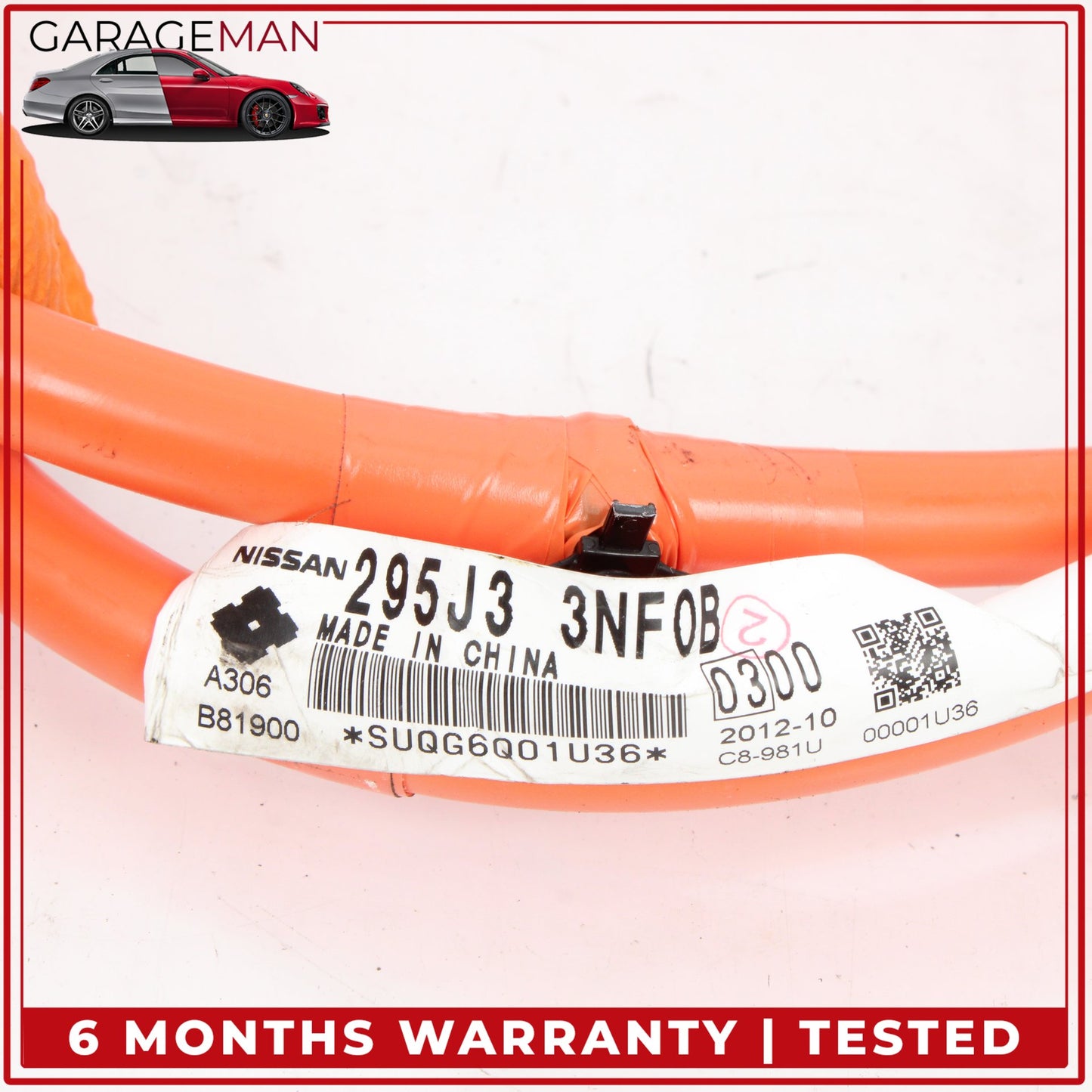 2013-2017 Nissan Leaf High Voltage Wire Wiring Harness Set 295U43NF0A OEM