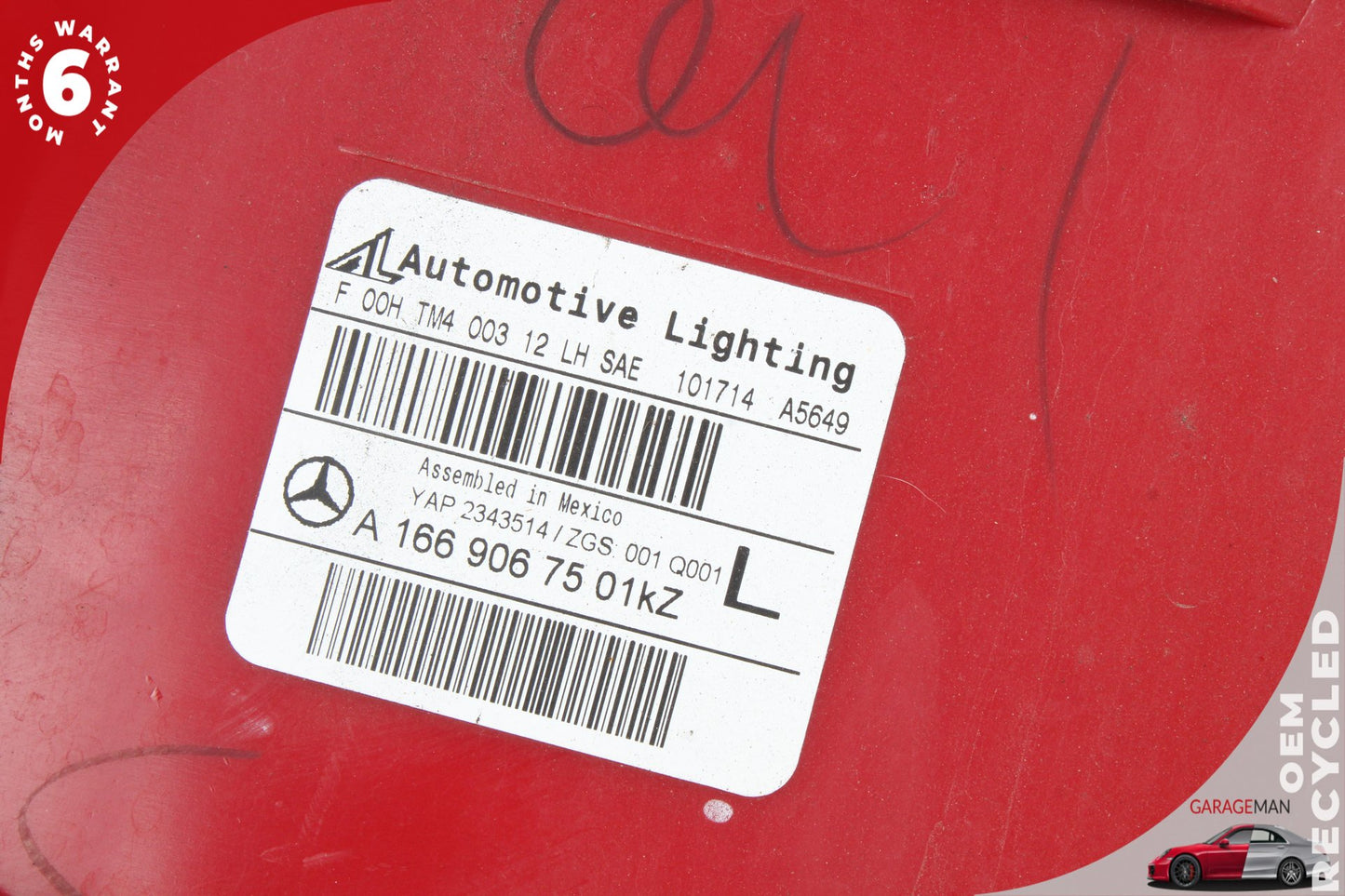 2013-2016 Mercedes X166 GL550 GL450 Rear Left Outer Tail Light 1669067501 OEM