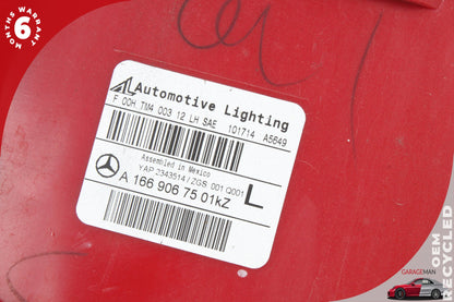 2013-2016 Mercedes X166 GL550 GL450 Rear Left Outer Tail Light 1669067501 OEM
