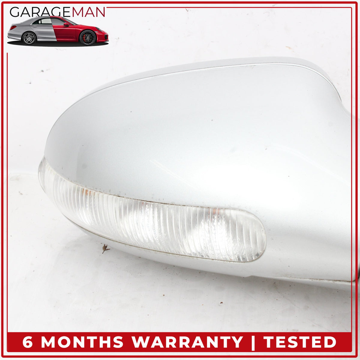2001-2004 Mercedes R170 SLK320 Right Door Rear View Mirror Silver Metallic OEM