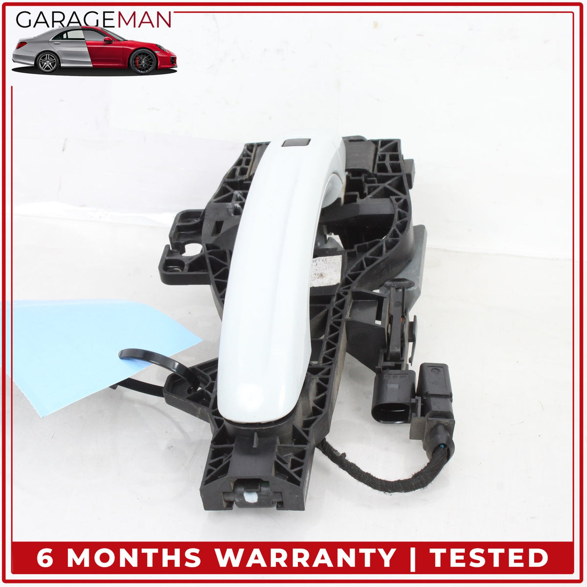 2007-2015 Audi Q7 Front Right Side Exterior Door Handle White Metallic OEM