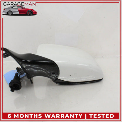 2011-2016 BMW 550i Front Left Driver Side Door Rear View Mirror White OEM