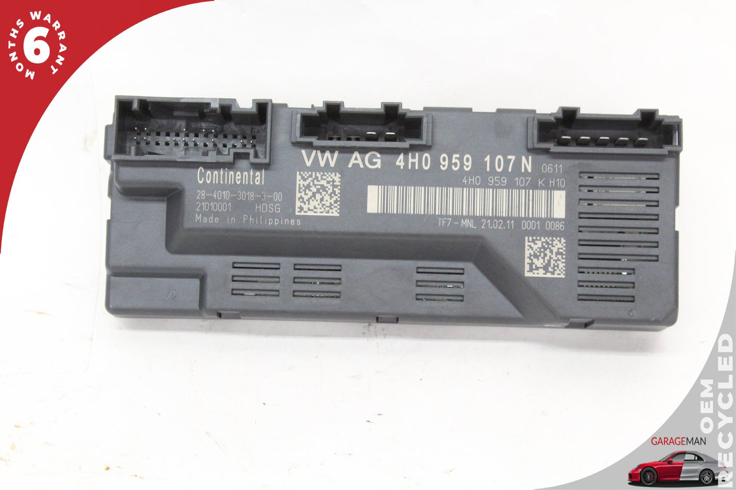 2010-2016 Porsche Panamera 970 Trunk Boot Tailgate Control Module 4H0959107N OEM