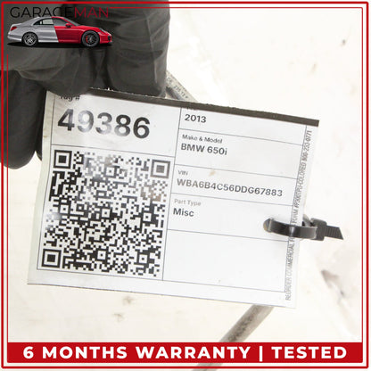 2013-2019 BMW 650i F06 Sedan High Pressure Fuel Feed Hose Line 8610612 OEM