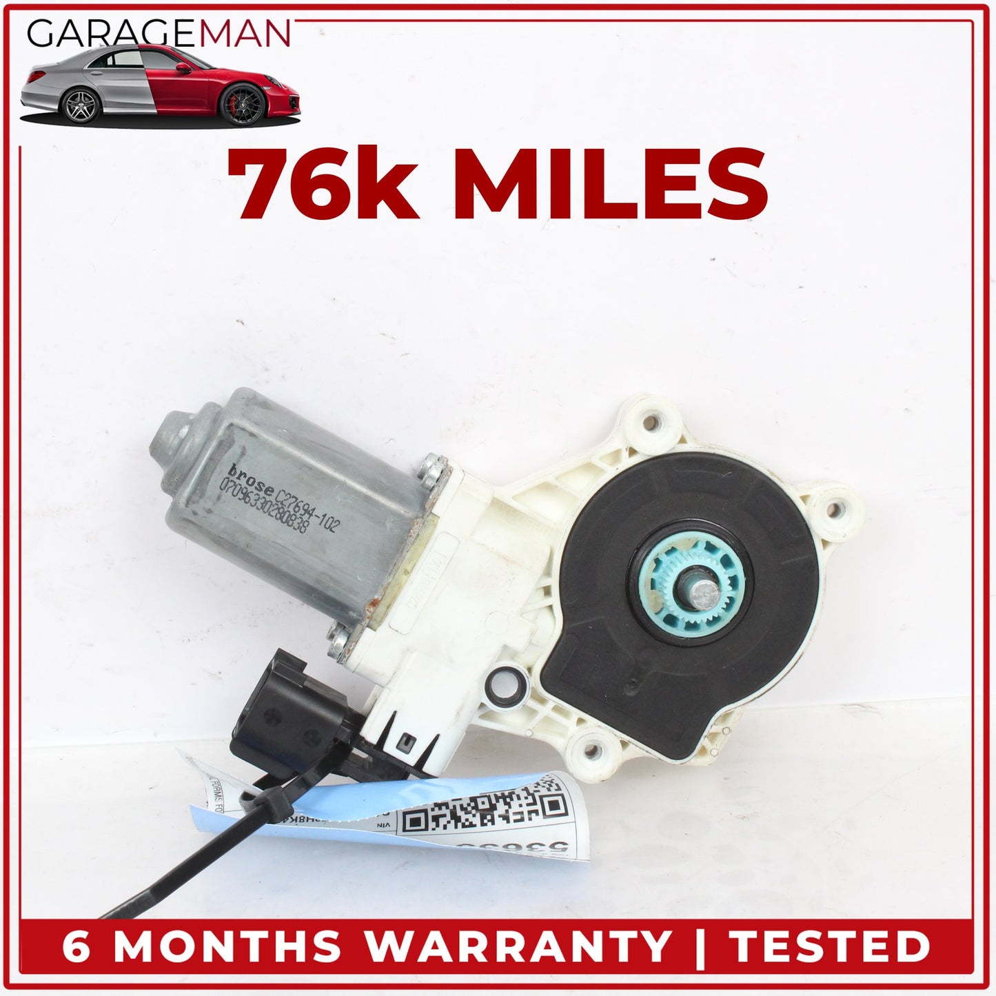 2014-2024 Jaguar F-Type X152 Front Left Driver Side Window Regulator Motor OEM