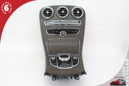 15-18 Mercedes-Benz C350e W205 Sedan Center Console Trim Bezel Assembly 2056807510