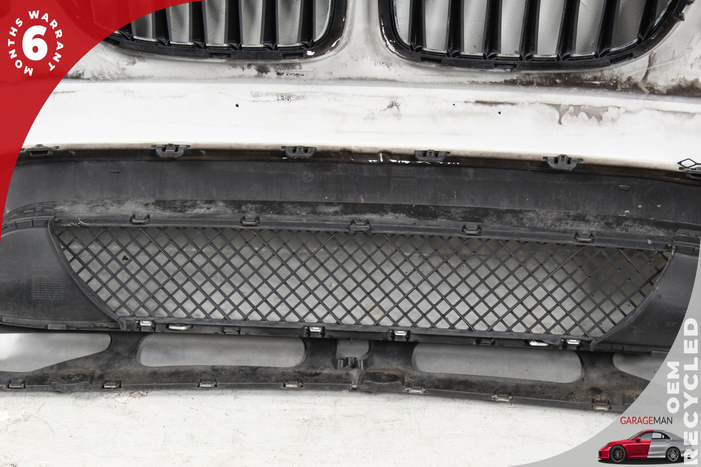 2013-2015 BMW X1 E84 Front Bumper Cover Assembly Black w/ Grille &amp; Fog Light OEM