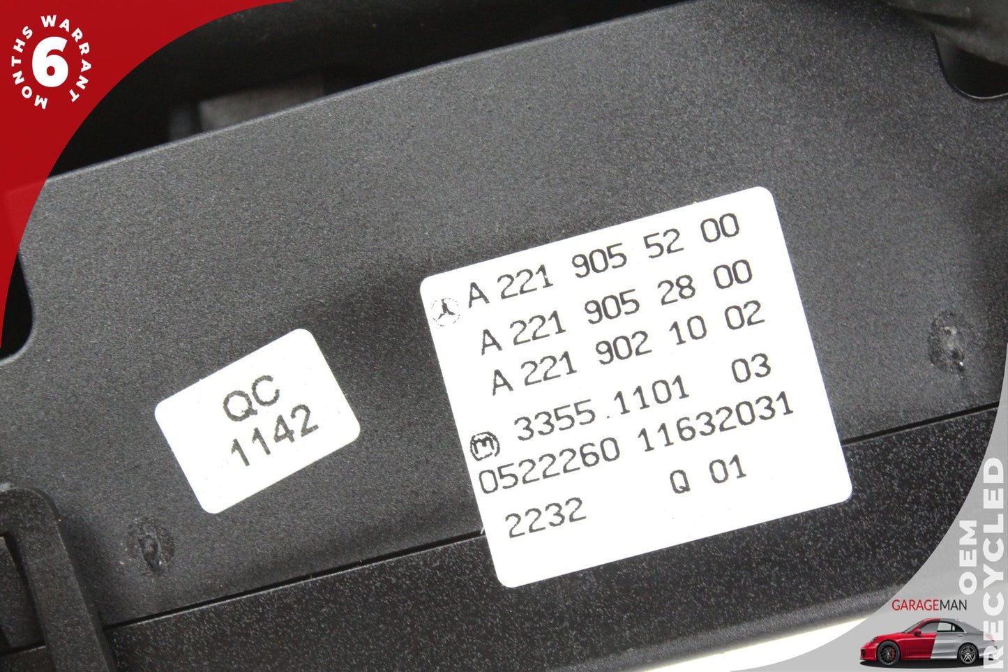 07-14 Mercedes-Benz S550 W221 AC Climate Control Switch Dual Zone 2219055200