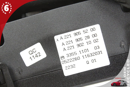 07-14 Mercedes-Benz S550 W221 AC Climate Control Switch Dual Zone 2219055200
