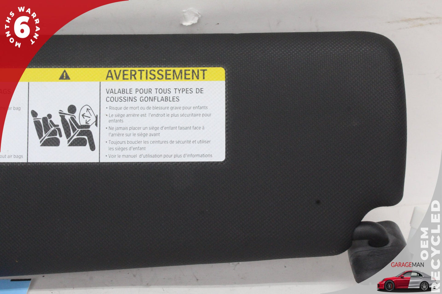 2014-2020 BMW 430i F36 Front Right Passenger Side Sun Visor Black 8061314 OEM