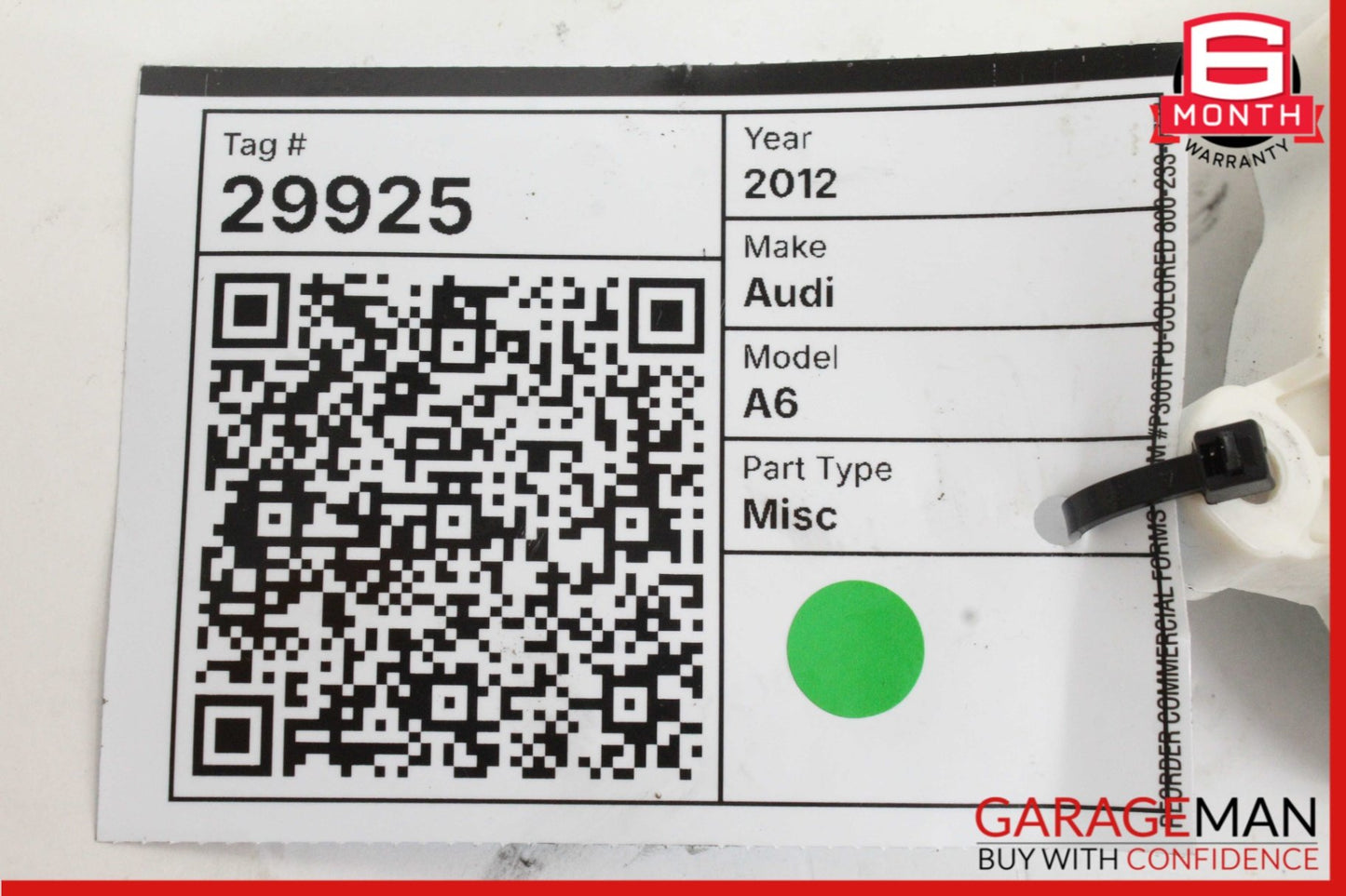 2009-2018 Audi A6 C7 Sedan Rear Right Window Regulator Motor 8K0959812A Genuine