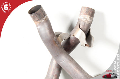 2011-2014 Porsche Cayenne 958 S Hybrid SUV Front & Rear Exhaust Downpipe Set OEM