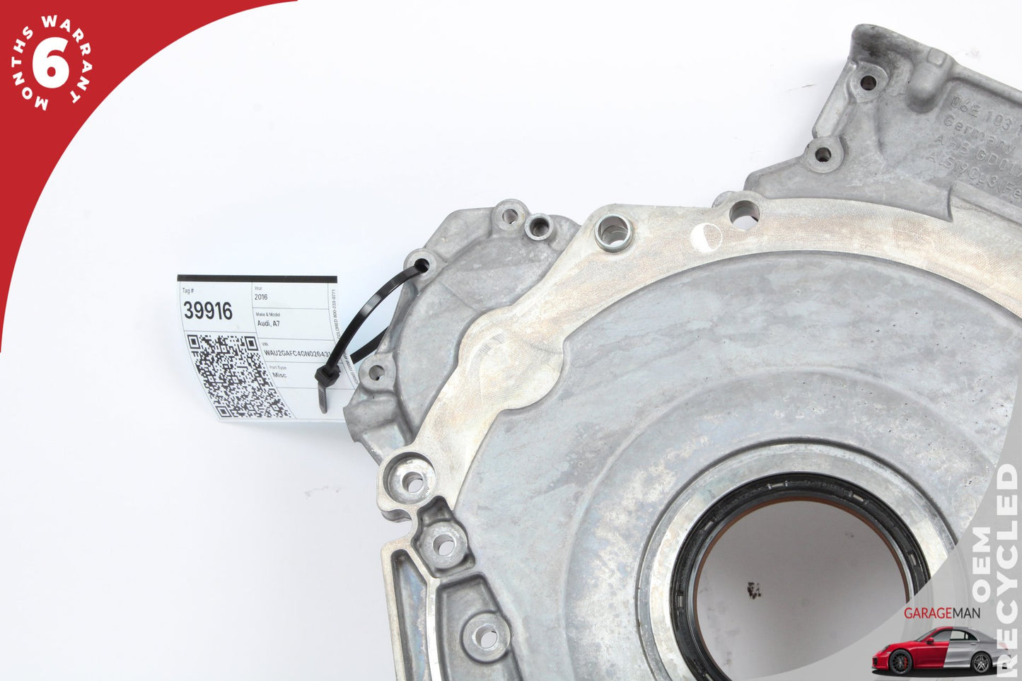 13-17 Audi A7 Hatchback Engine Timing Cover w/ Pump 06E103173