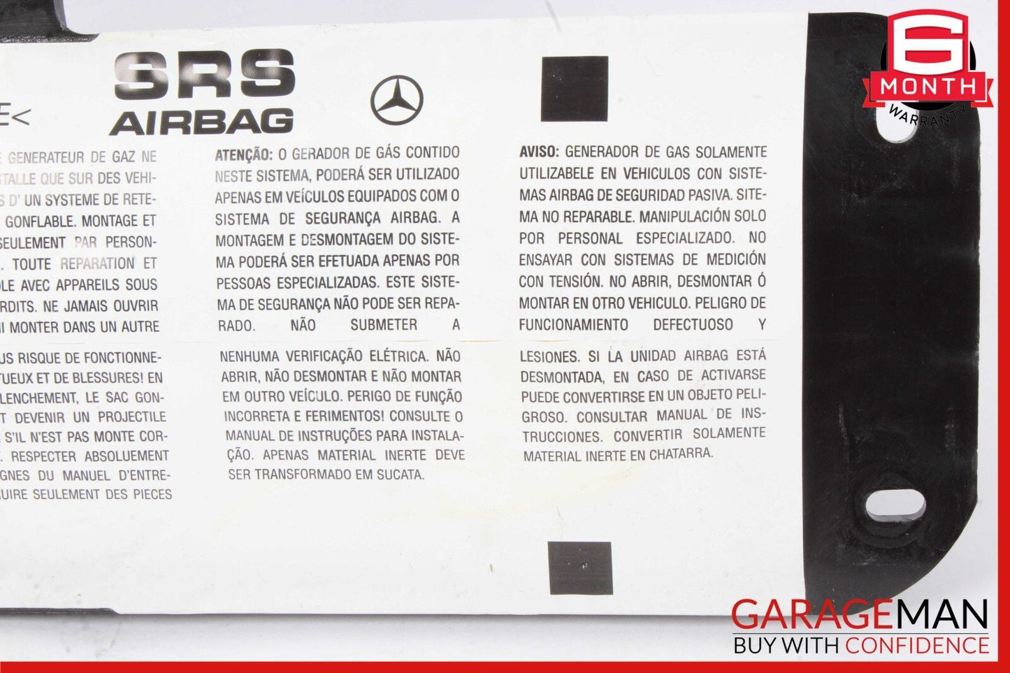 06-11 Mercedes W219 CLS63 CLS550 Front Right Side Dashboard Dash Airbag Air Bag
