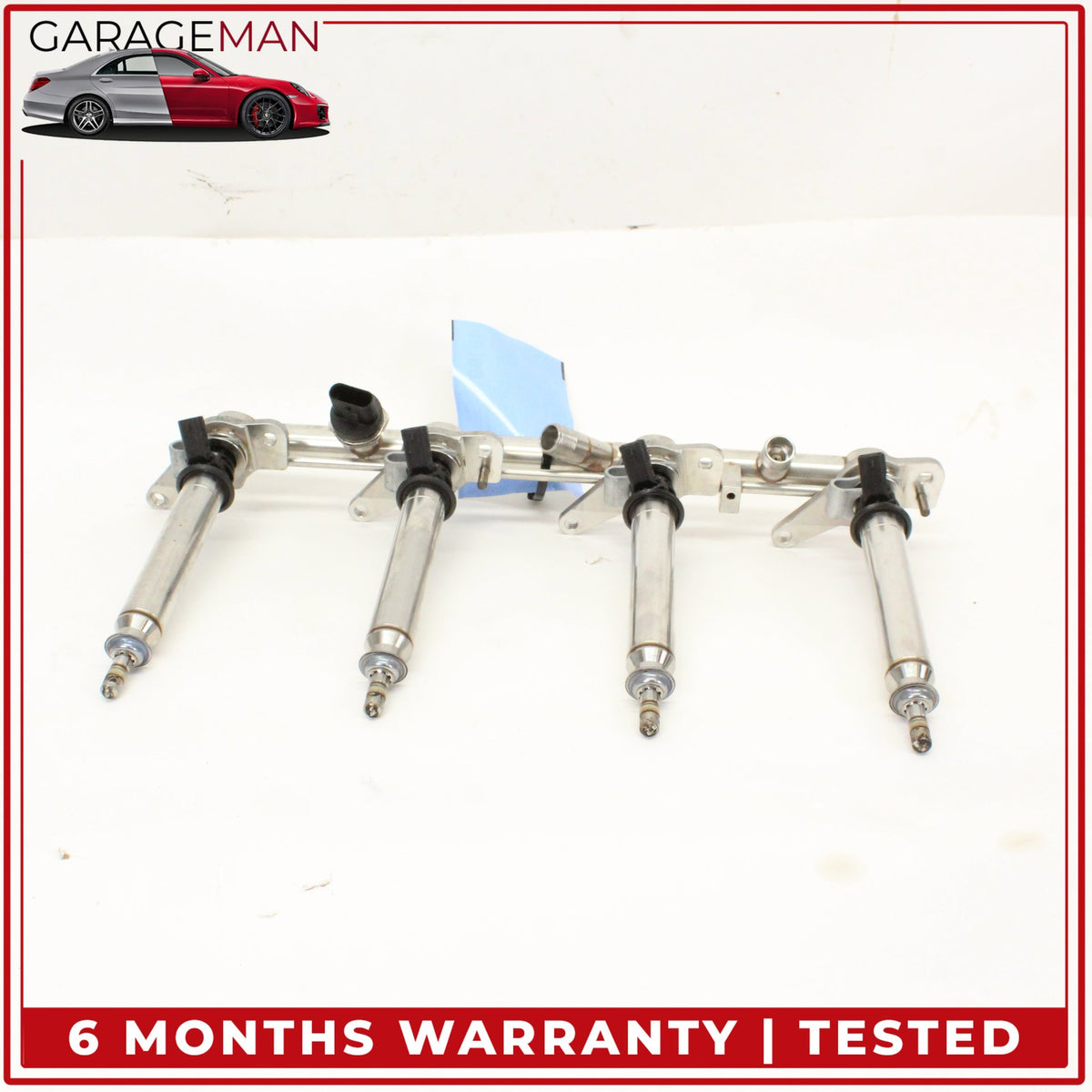2011-2018 Mercedes X166 GL450 Fuel Injection Rail Line w/ Injectors Right Side