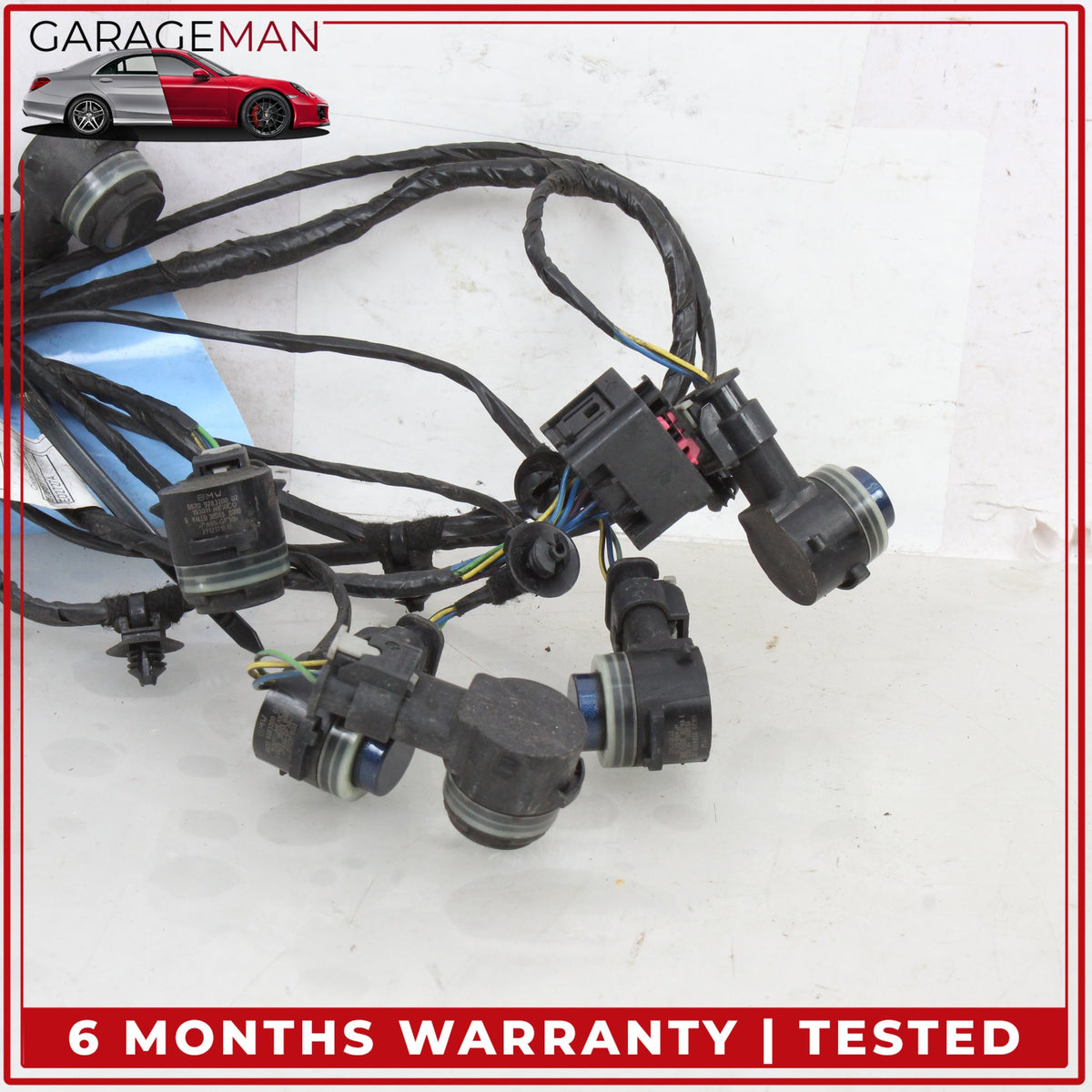 2018-2024 BMW X3 G01 Rear Bumper Parking Sensors (set of 6) w/ Wire Harness OEM