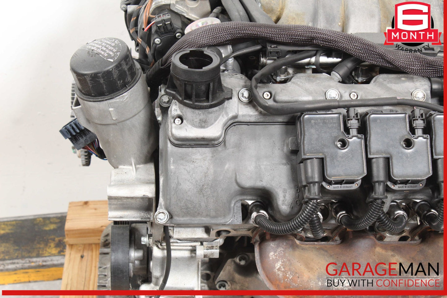 03-05 Mercedes W163 ML350 Engine Motor Block Assembly 3.7L V6 M112