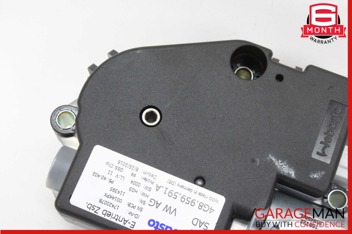 2012-2018 Audi A6 A7 Panoramic Sunroof Sun Roof Motor 4G8959591A OEM