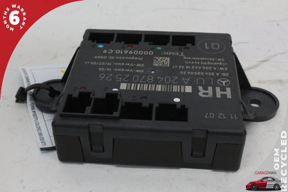 08-14 Mercedes-Benz C300 W204 Right Rear Door Control Module 2048702526 OEM