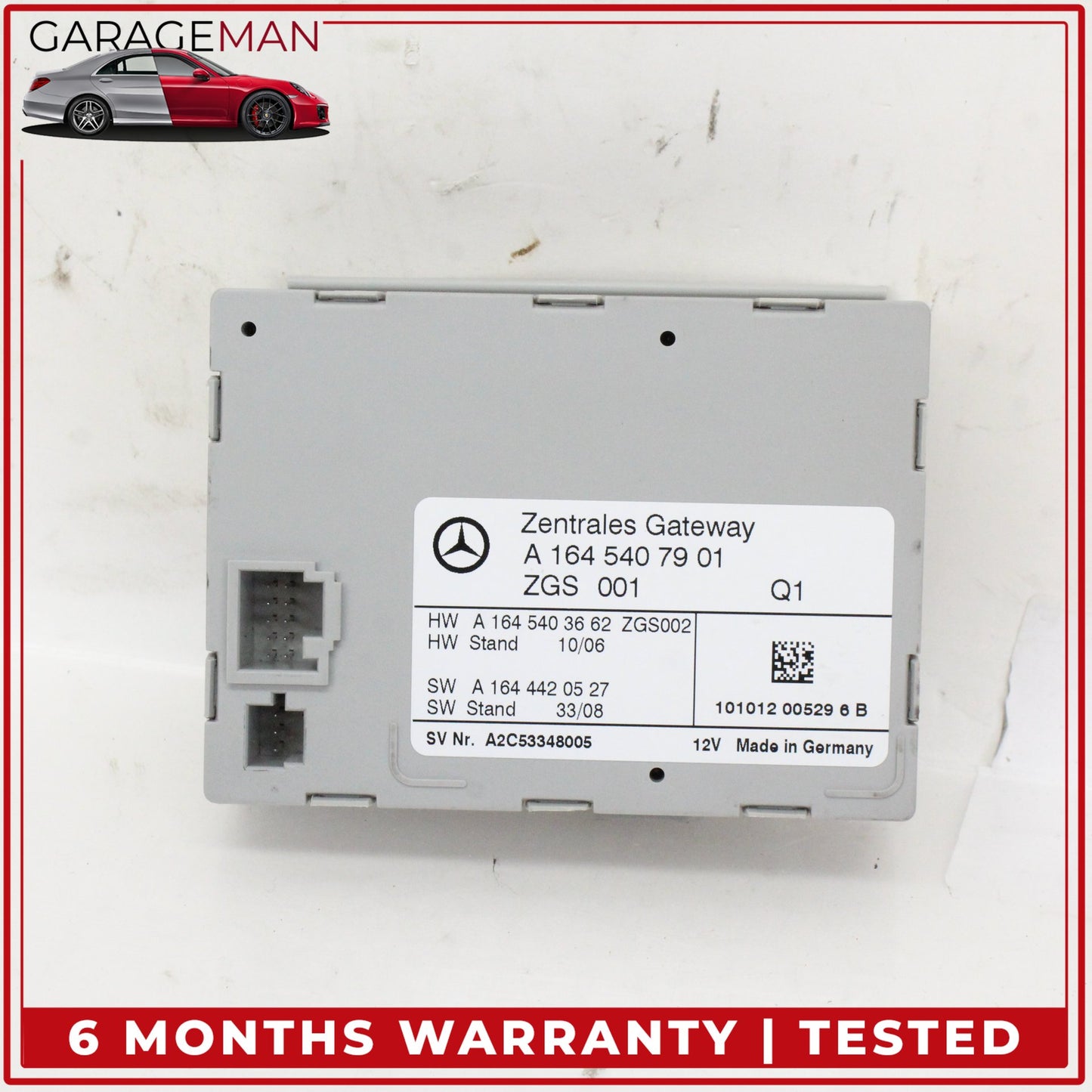 2006-2013 Mercedes W164 ML350 Central Gateway Control Module Unit 1645407901 OEM