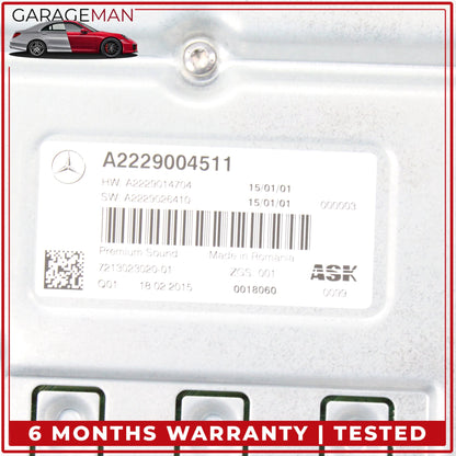 14-17 Mercedes W205 C300 Burmester ASK Sound Amplifier Assembly OEM