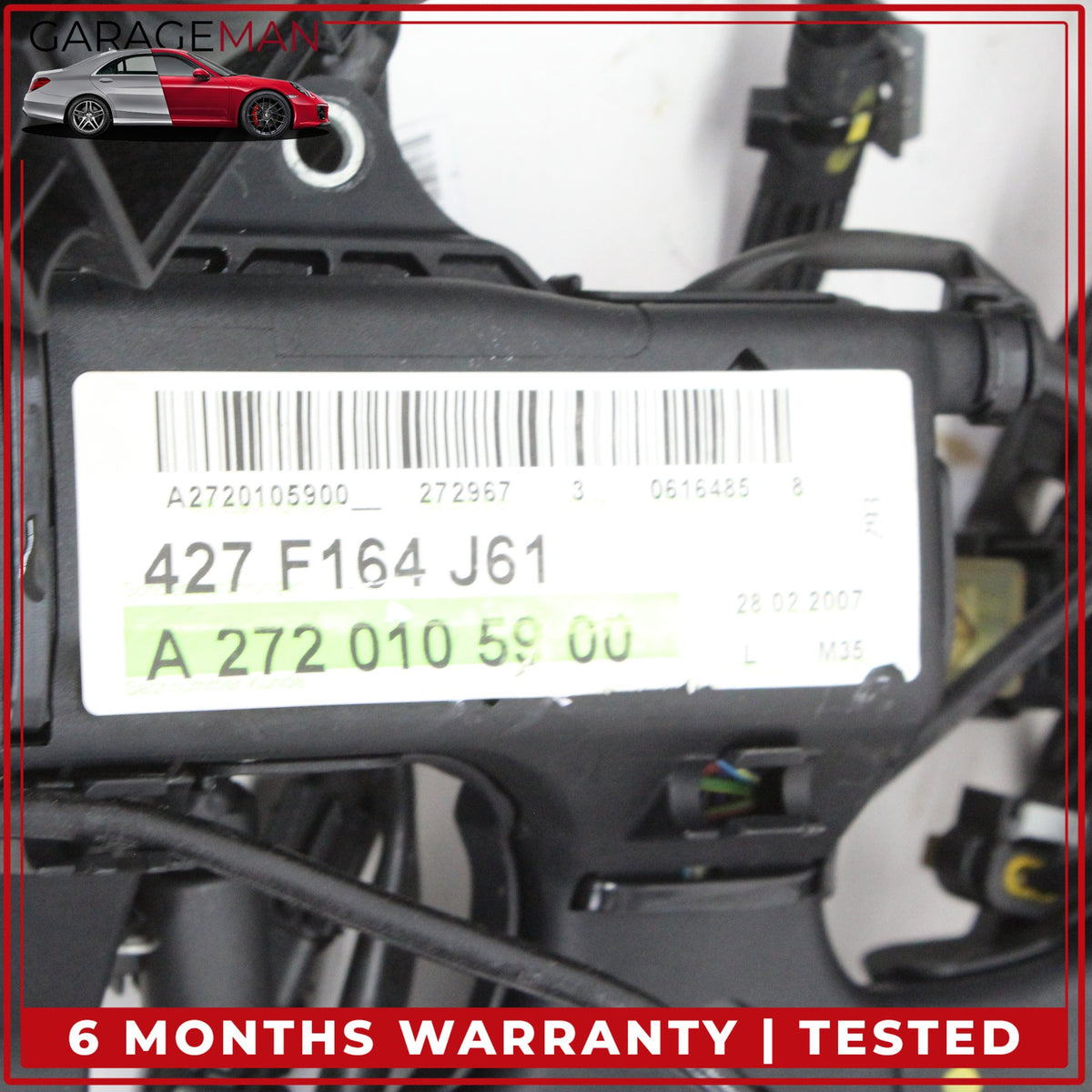 2006-2011 Mercedes W164 ML350 M272 Engine Motor Wiring Harness 2720105900 OEM