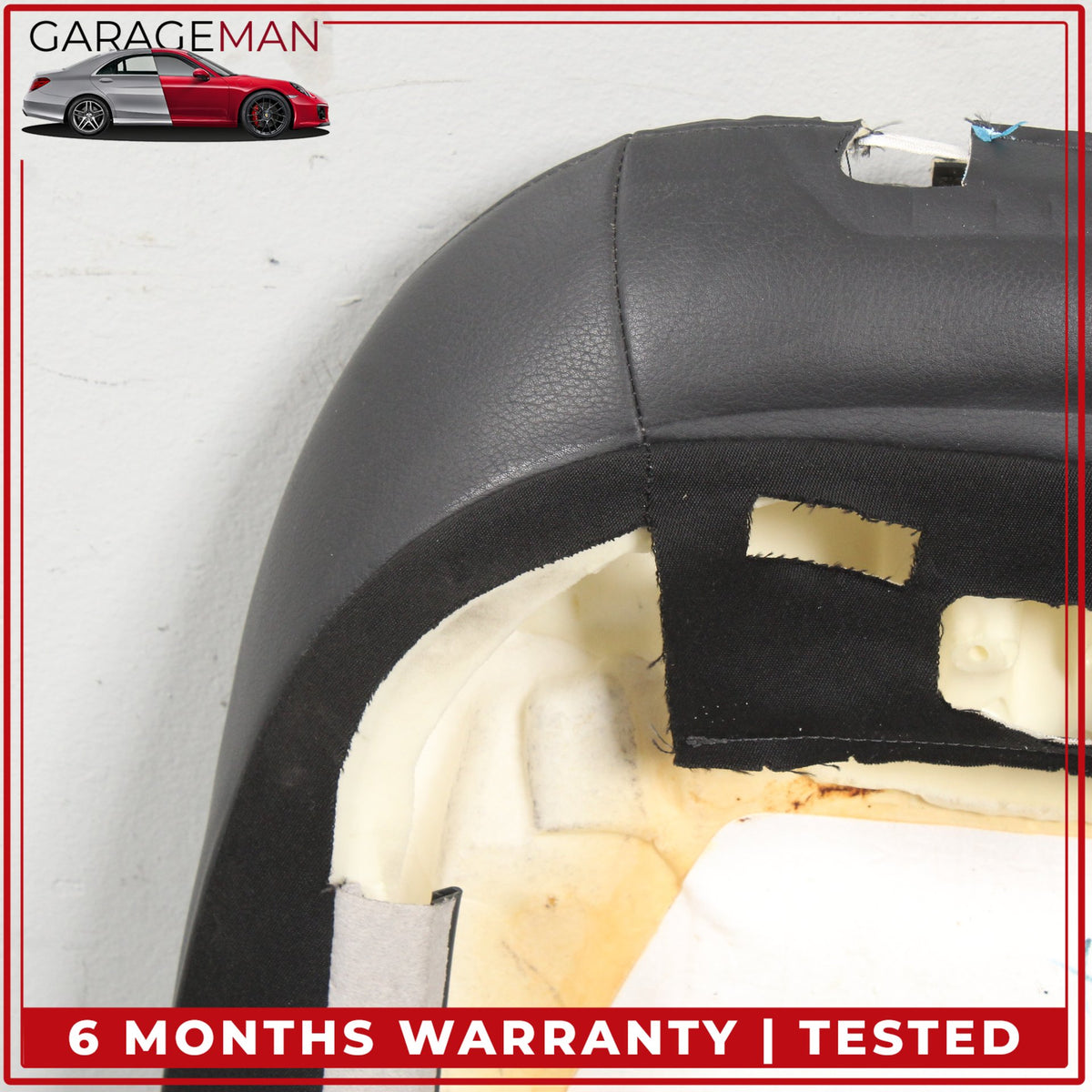 2017-2024 Audi Q7 Front Right Side Top Upper Seat Cushion Black Leather OEM