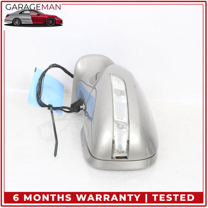 2007-2009 Mercedes W211 E350 Left Side Door Rear View Mirror Silver Metallic OEM