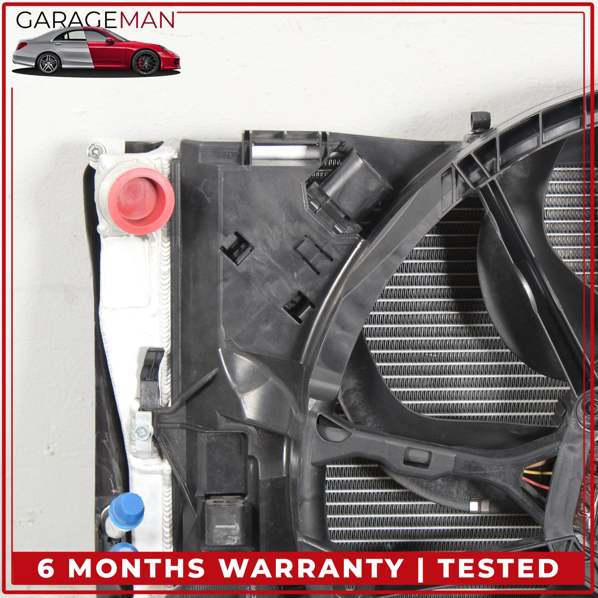 2007-2011 BMW 335i E90 Engine Radiator Cooling Fan Motor Assembly OEM w/ VRSF Intercooler