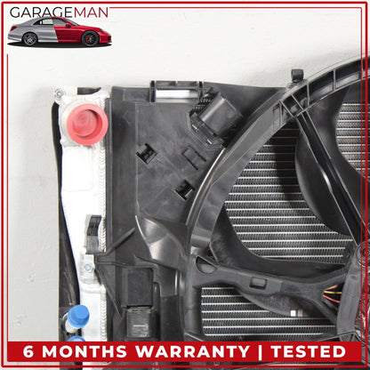 2007-2011 BMW 335i E90 Engine Radiator Cooling Fan Motor Assembly OEM w/ VRSF Intercooler