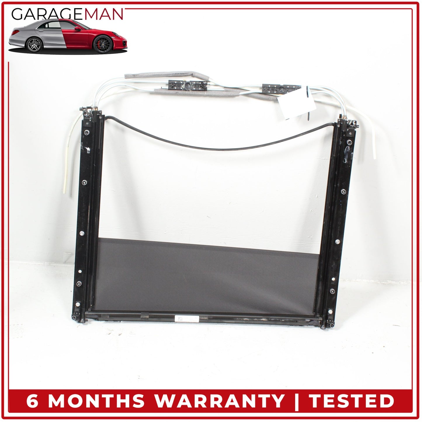 2015-2021 Mercedes W205 C300 Front Panoramic Sunroof Roller Blind Rail Frame OEM