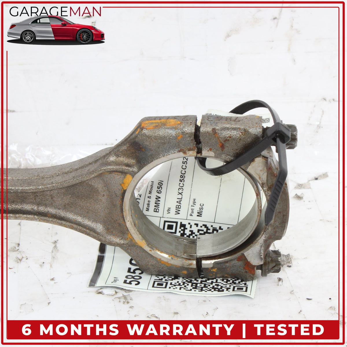 2008-2014 BMW 650i 550i X5 X6 4.4L V8 N63 Engine Motor Piston w/ Rod 7843237 OEM