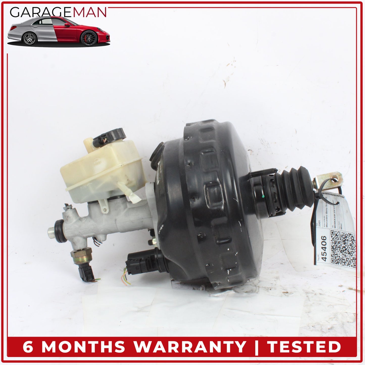 2001-2004 Mercedes-Benz SLK230 R170 Convertible Power Brake Booster Master Cylinder w/ Reservoir 0054300630 OEM