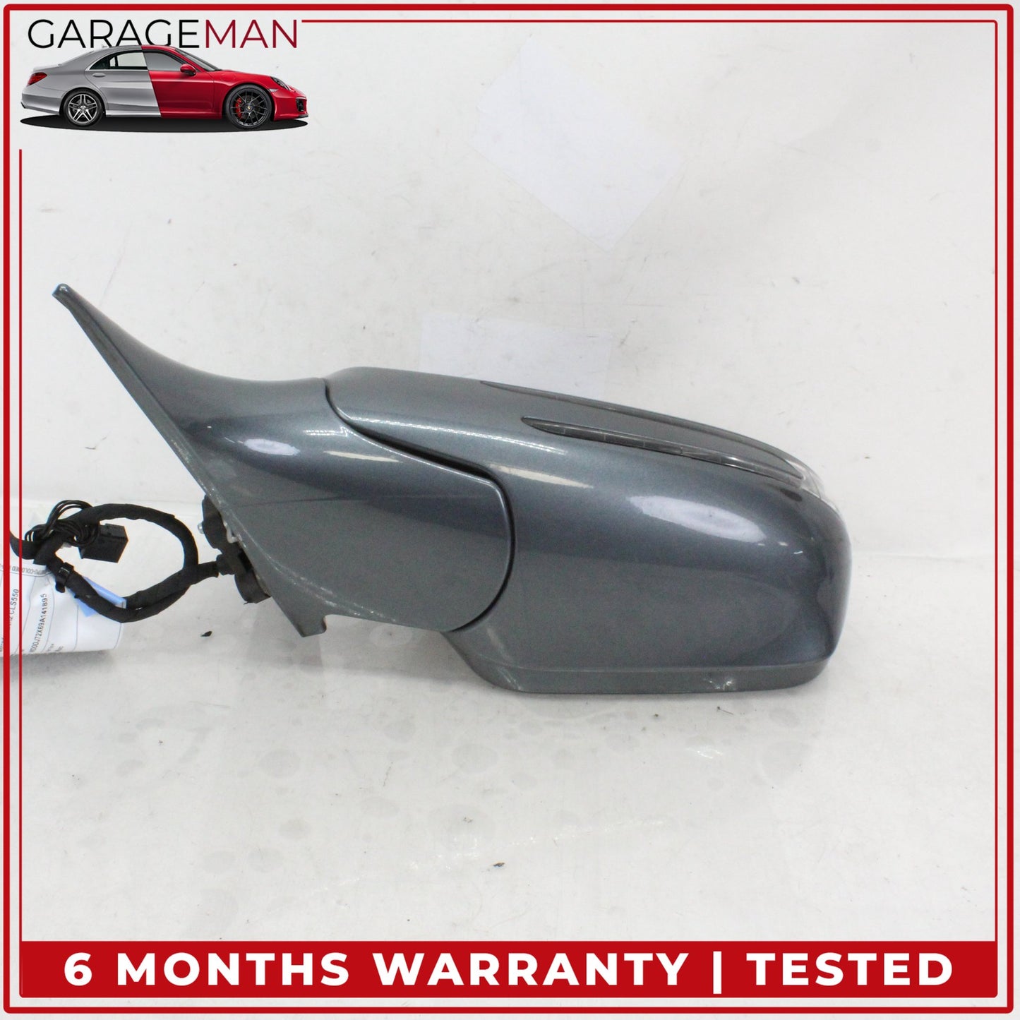 2009-2011 Mercedes W219 CLS550 Front Left Side Door Rear View Mirror Gray OEM