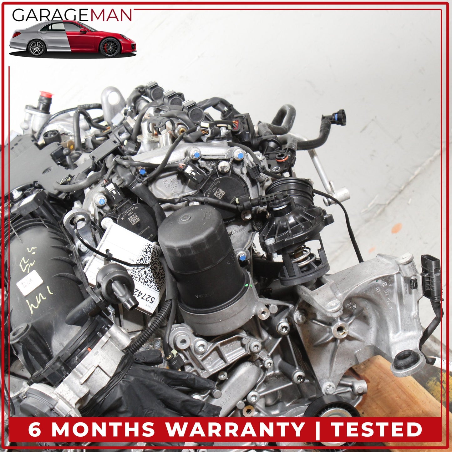 2015-2017 Mercedes-Benz S550e W222 RWD 3.0L V6 M276 Engine Motor Assembly 276.824 103k