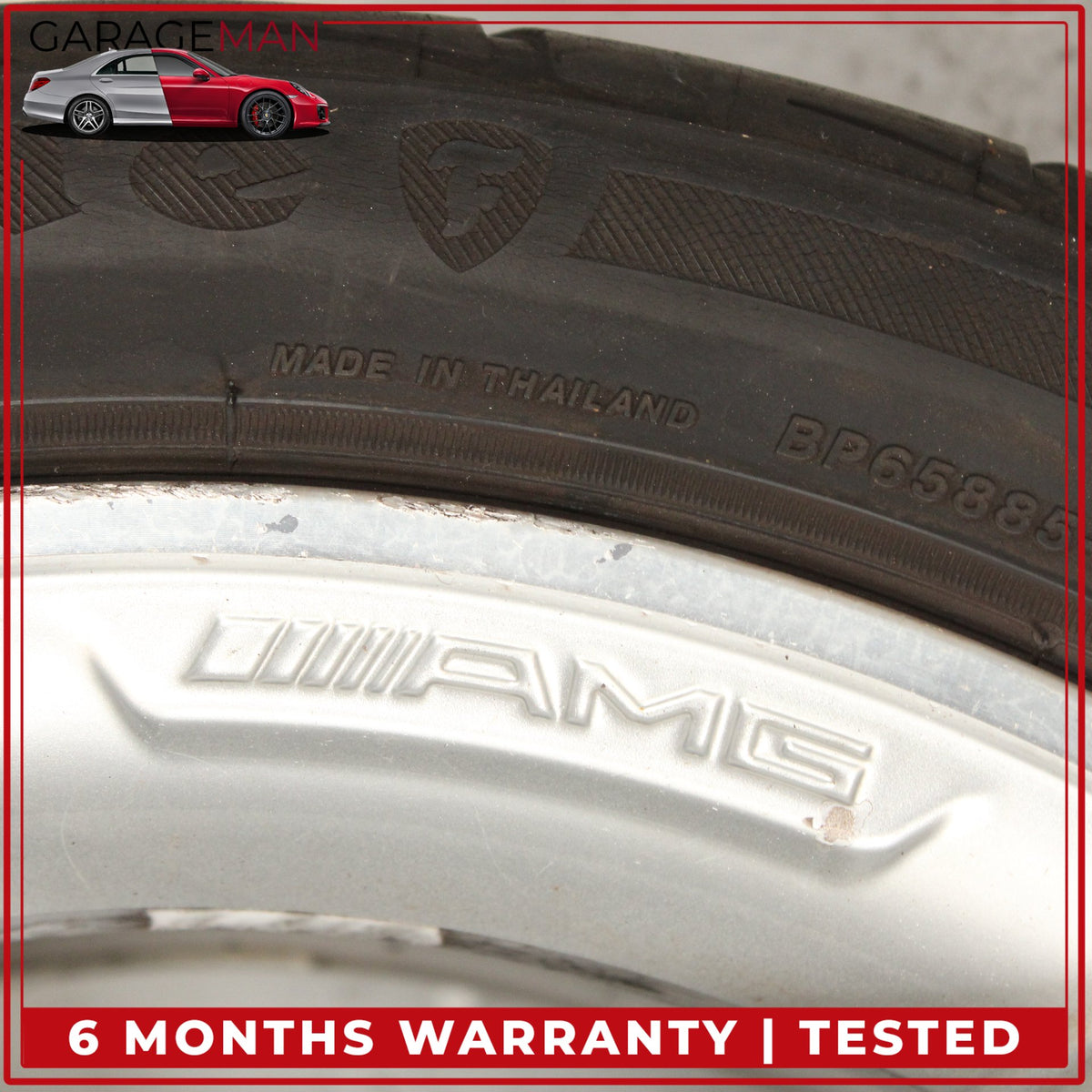 2008-2014 Mercedes W204 Rear Wheel Rim w/ Tire 8.5Jx17H2 ET58 2044014602 OEM