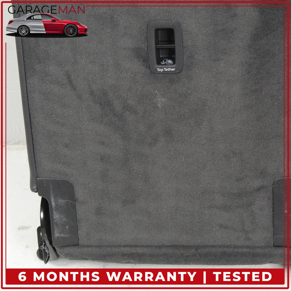 2017-2019 Audi Q7 Rear 3rd Row Upper and Lower Bench Seat Black Assembly OEM